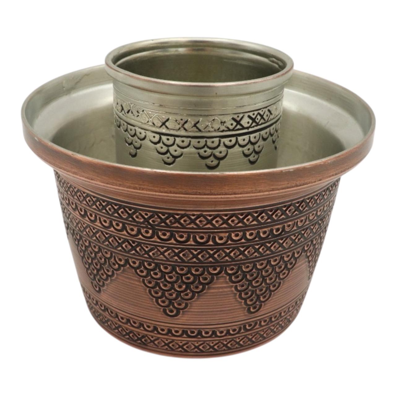 Handmade Copper Rakı Cooler – “Ehli Keyif” | Traditional Anatolian Design |