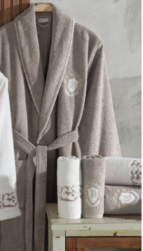 Unisex Brown Bathrobe - Default Title