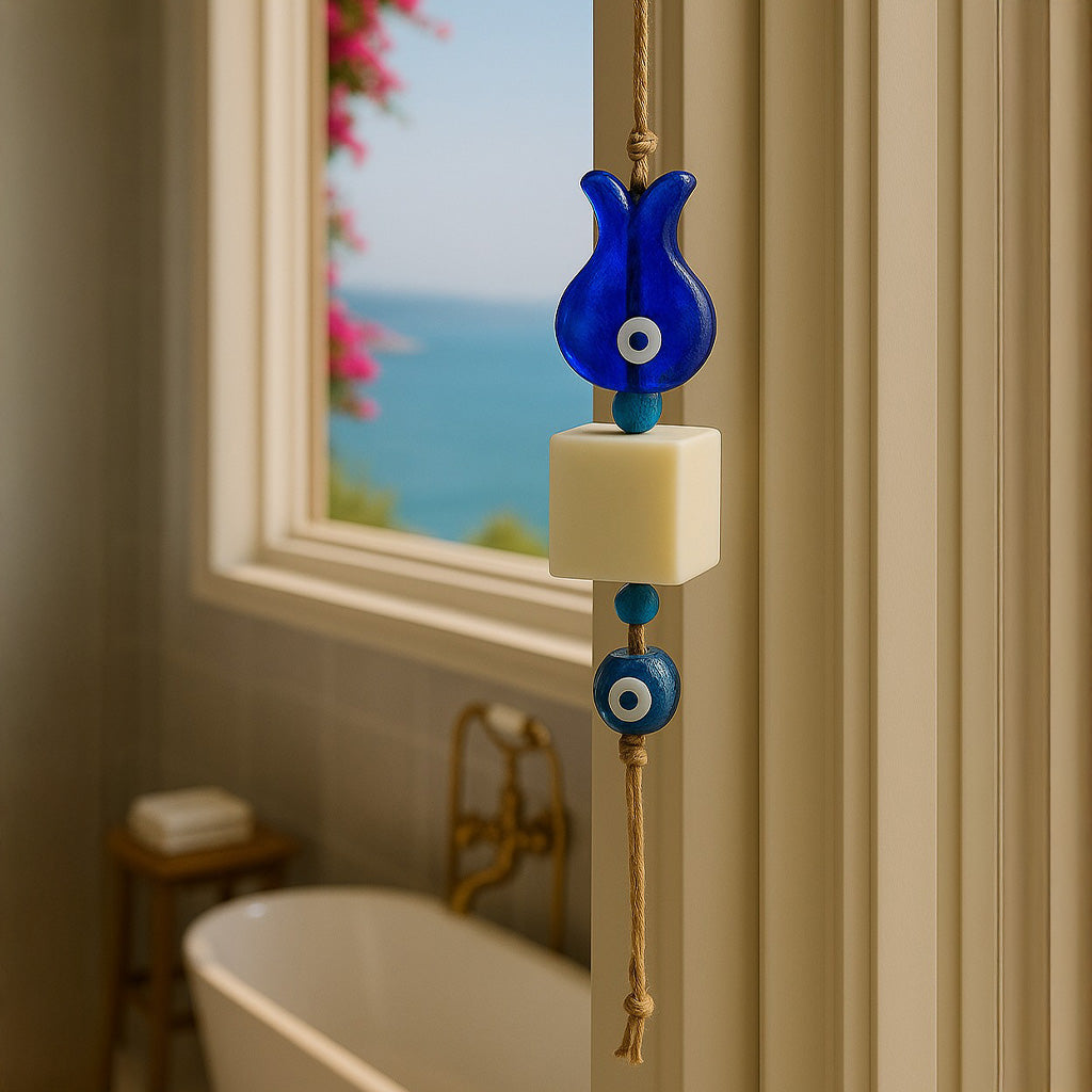 Handmade Evil Eye Soap Charm – Tulip