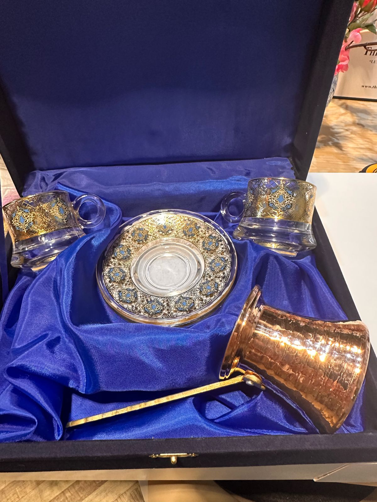 Okya Home Glass Turkish Coffee Set