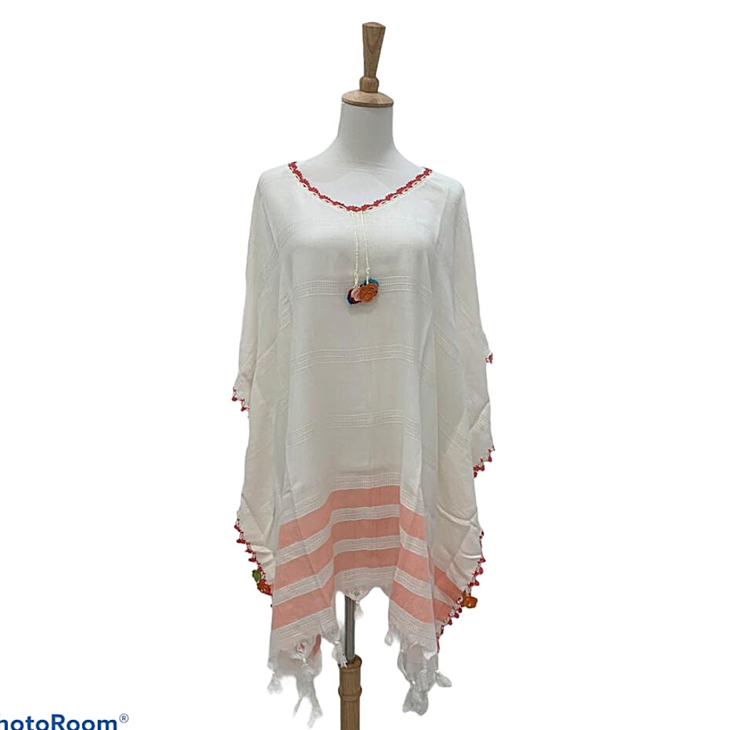 Embroidered Bamboo Beach Dress