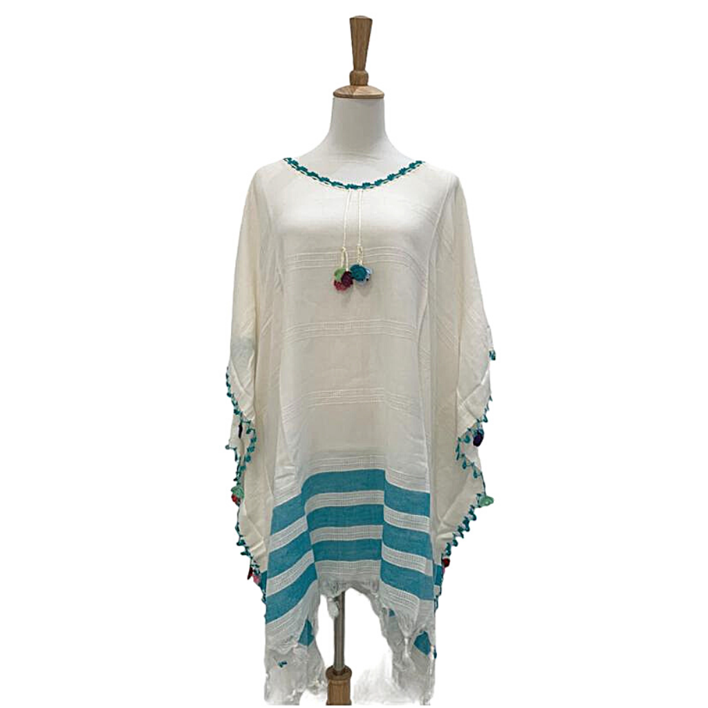 Embroidered Bamboo Beach Dress