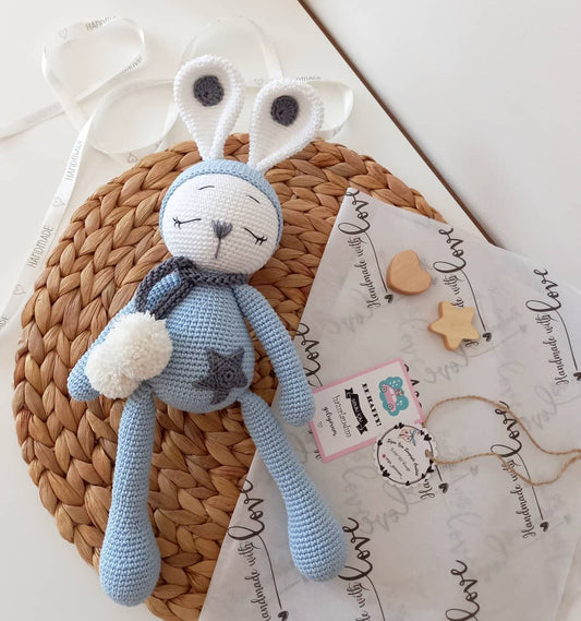 Sleepy Bunny Crochet Toy