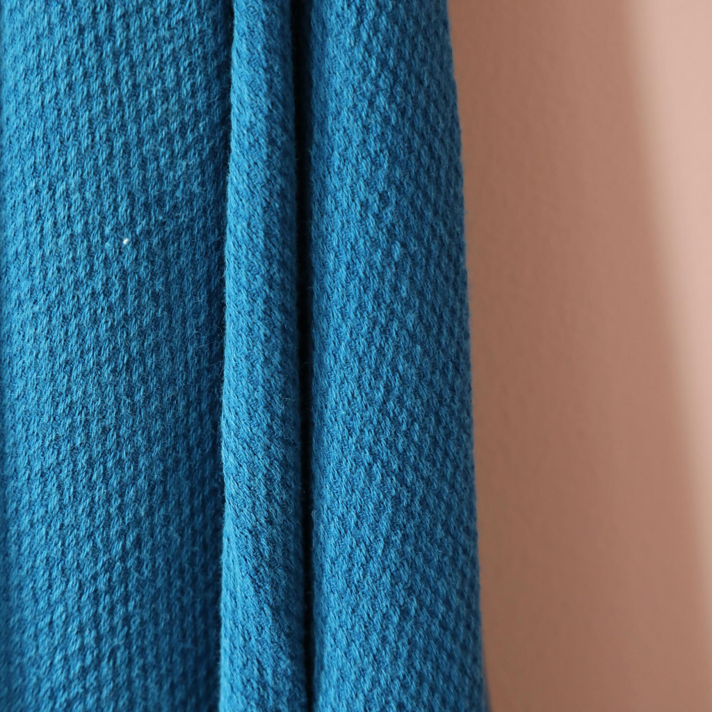 Soft, petrol-blue color Turkish beach/bath towel 