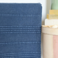 Soft, Stone-washed, navy Turkish peshtemal towel